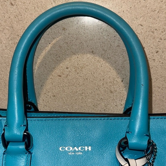 Coach Legacy Perforated Mini Tanner Bag - Blue - Picture 10 of 11